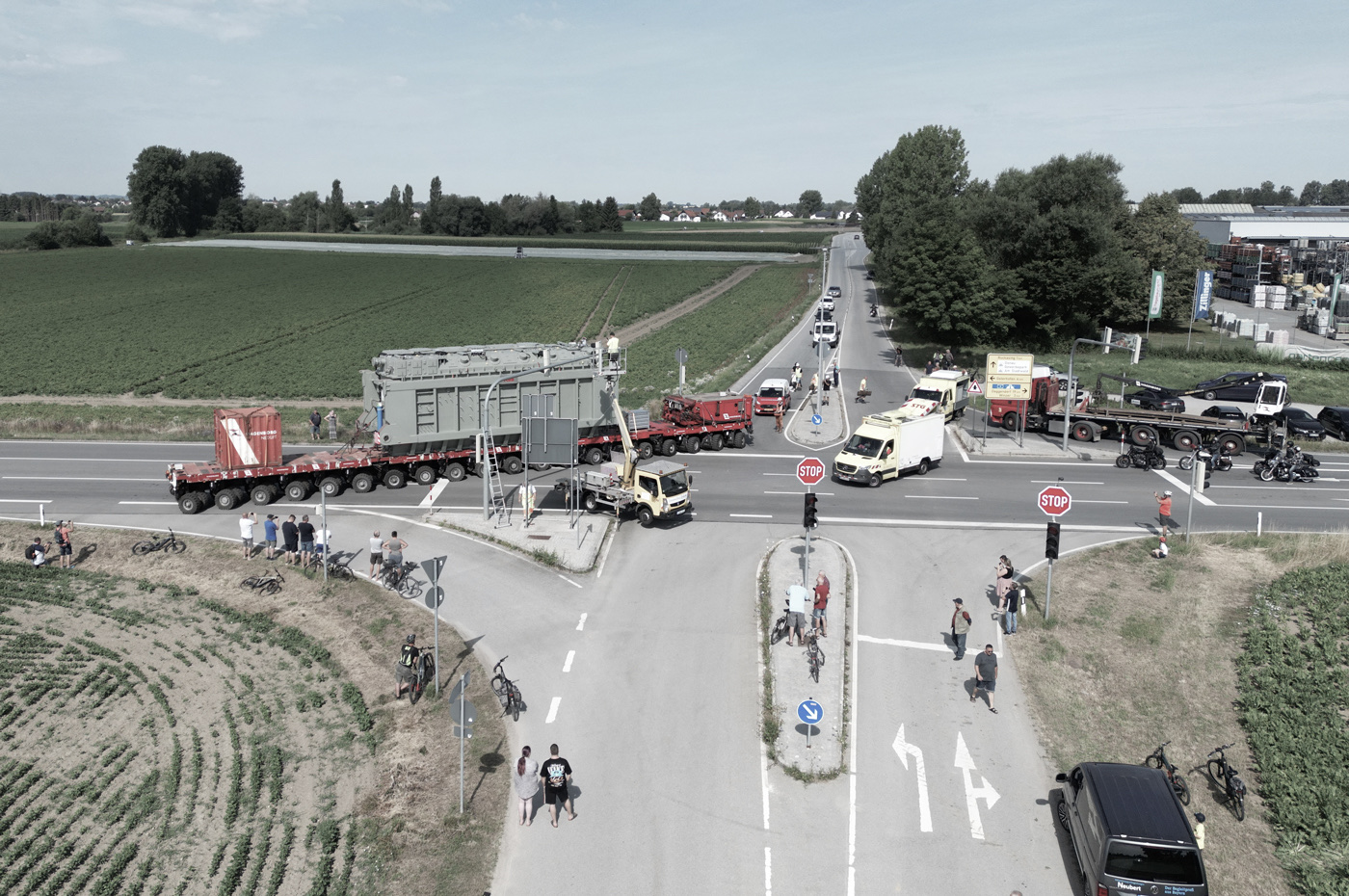285-Tonnen-Trafo rollt von Osterhofen nach Pleinting